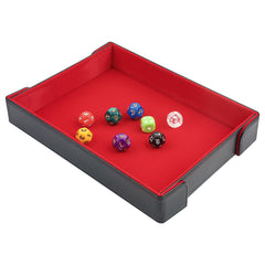 Buweeo dice tray rectangle 13x10.5 inches offers ample rolling space.