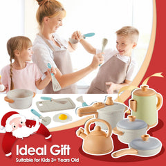 Buyger kids kitchen set invites cooperative play and storytelling during meals.