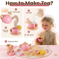 Buyger wooden milk cup perfect for pouring and role-play