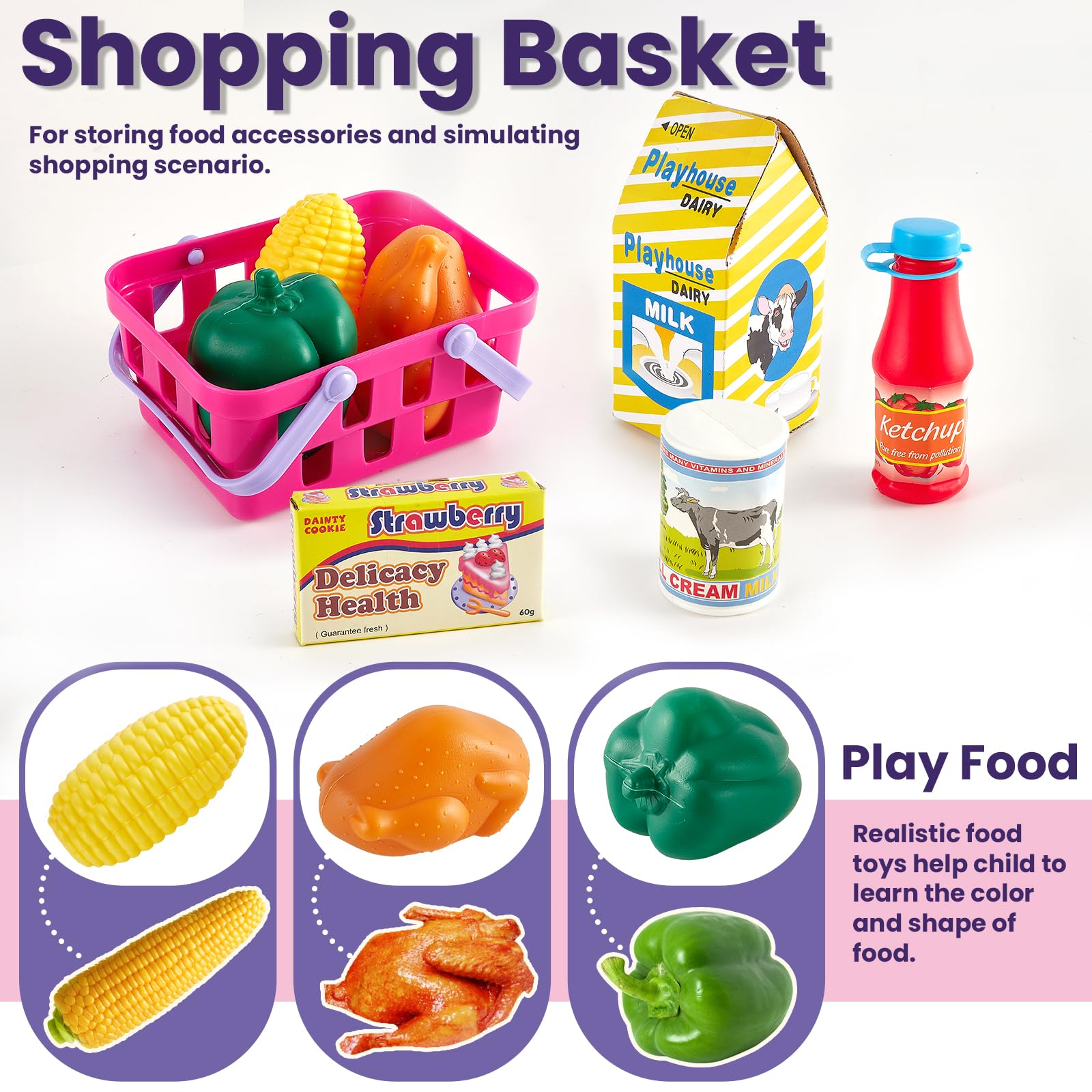 Buyger supermarket role play scene for social storytelling