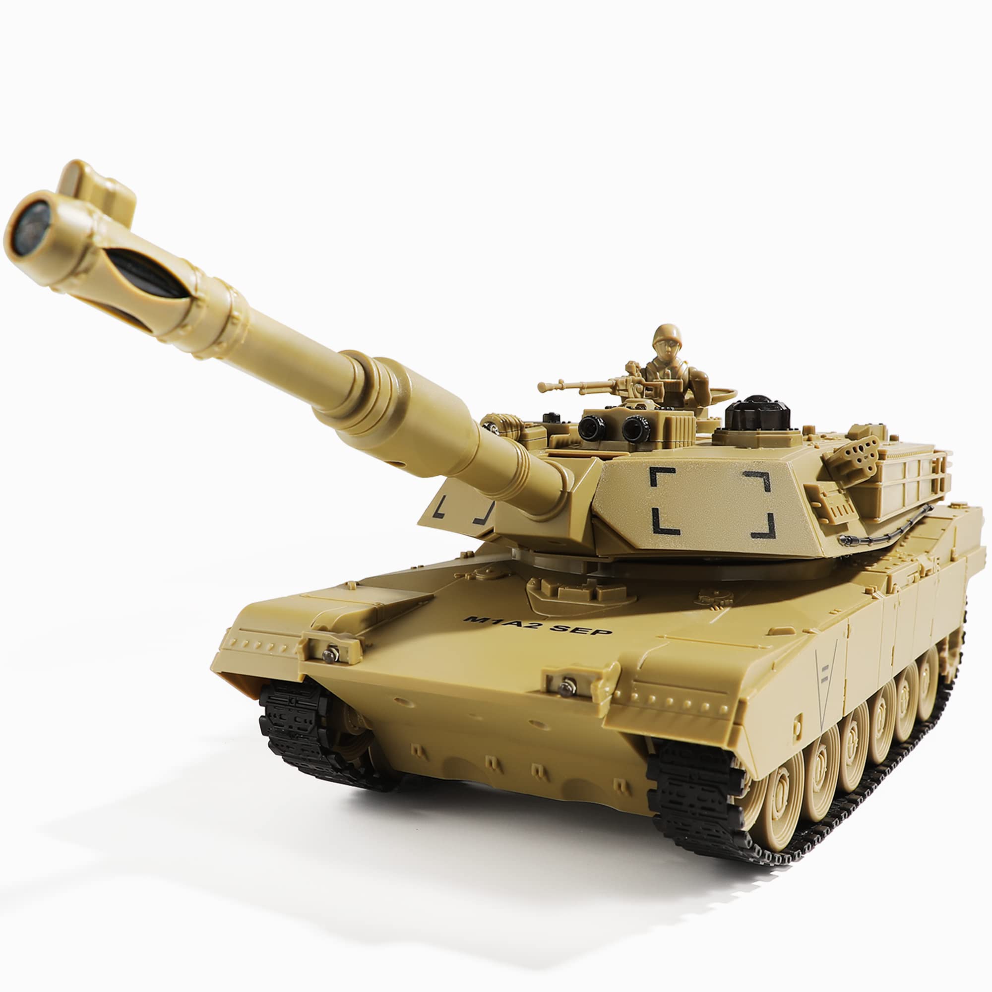 Bvrorere M1A2 Abrams front view showcases detailed armor for immersive play.