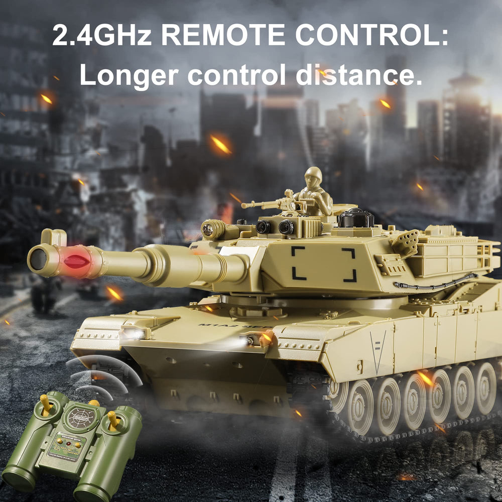 Bvrorere M1A2 Abrams in action captures dynamic home battle scenes.