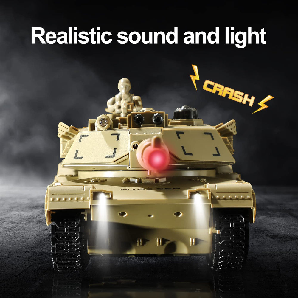 Bvrorere M1A2 Abrams lights and sounds image enhances realistic battlefield ambiance.