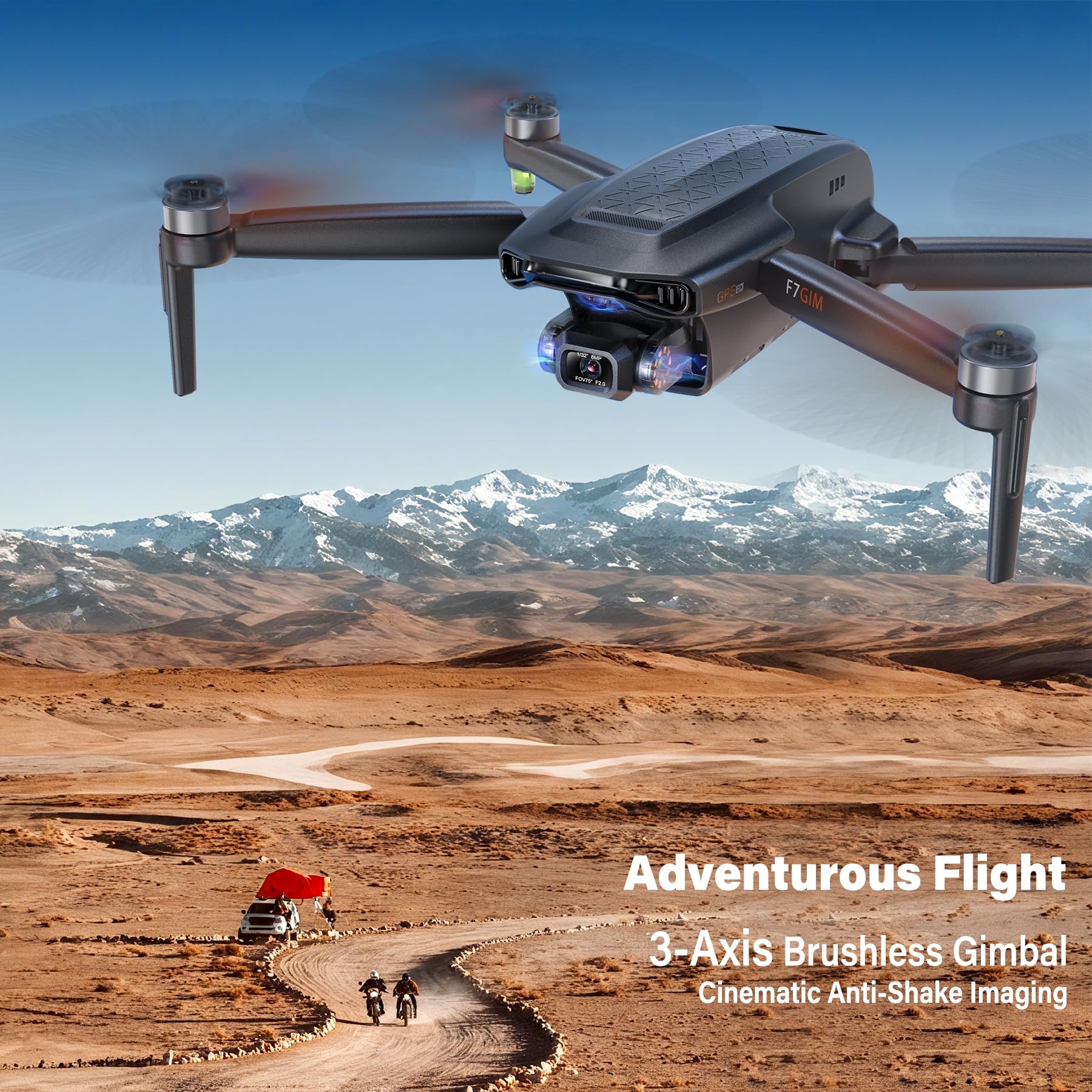 Bwine F7GIM Pro 6K camera captures ultra-sharp landscapes and details.