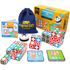 BWMB GROUP XXL Funtactics: wooden blocks for family fun and pattern matching skill-building.
