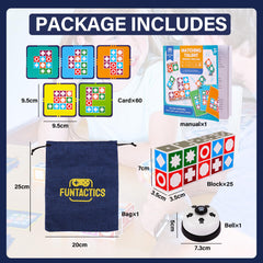 BWMB GROUP XXL Funtactics: wooden pattern blocks for tactile sorting and matching.