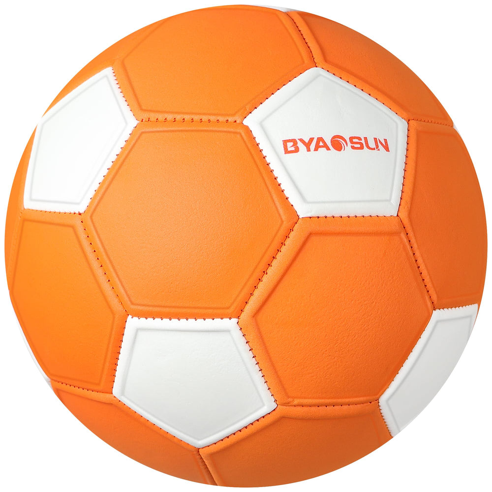 BYAOSUN Curve Soccer Ball Size 4 shown for indoor and outdoor use