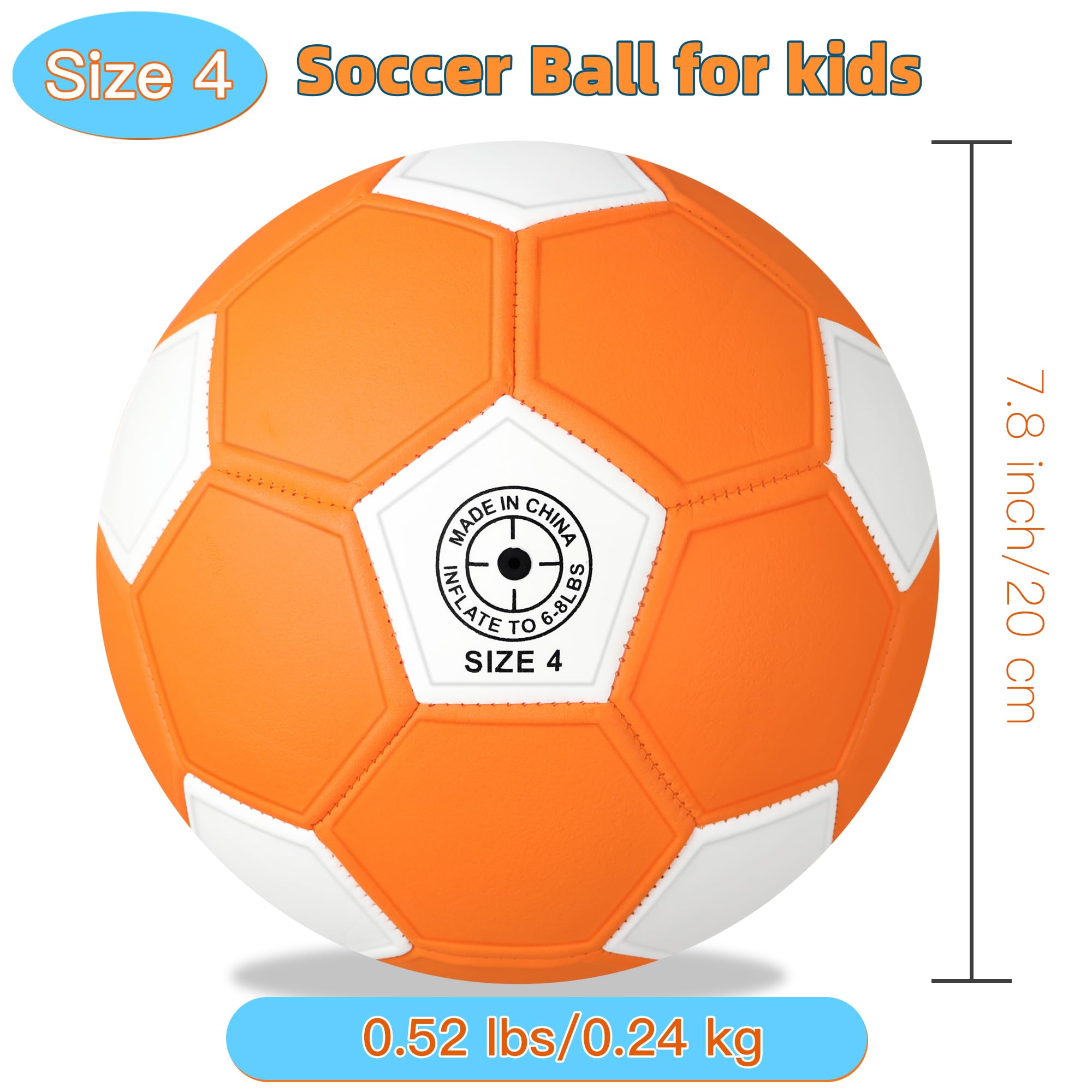 BYAOSUN Curve Soccer Ball Size 4 safe for walls during indoor practice