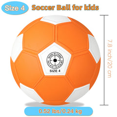 BYAOSUN Curve Soccer Ball Size 4 safe for walls during indoor practice