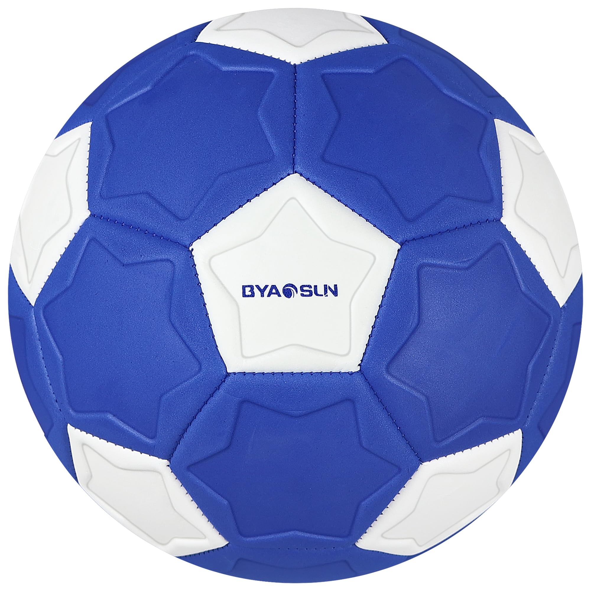 BYAOSUN Curve Soccer Ball Size 4 with soft material for safe indoor play.