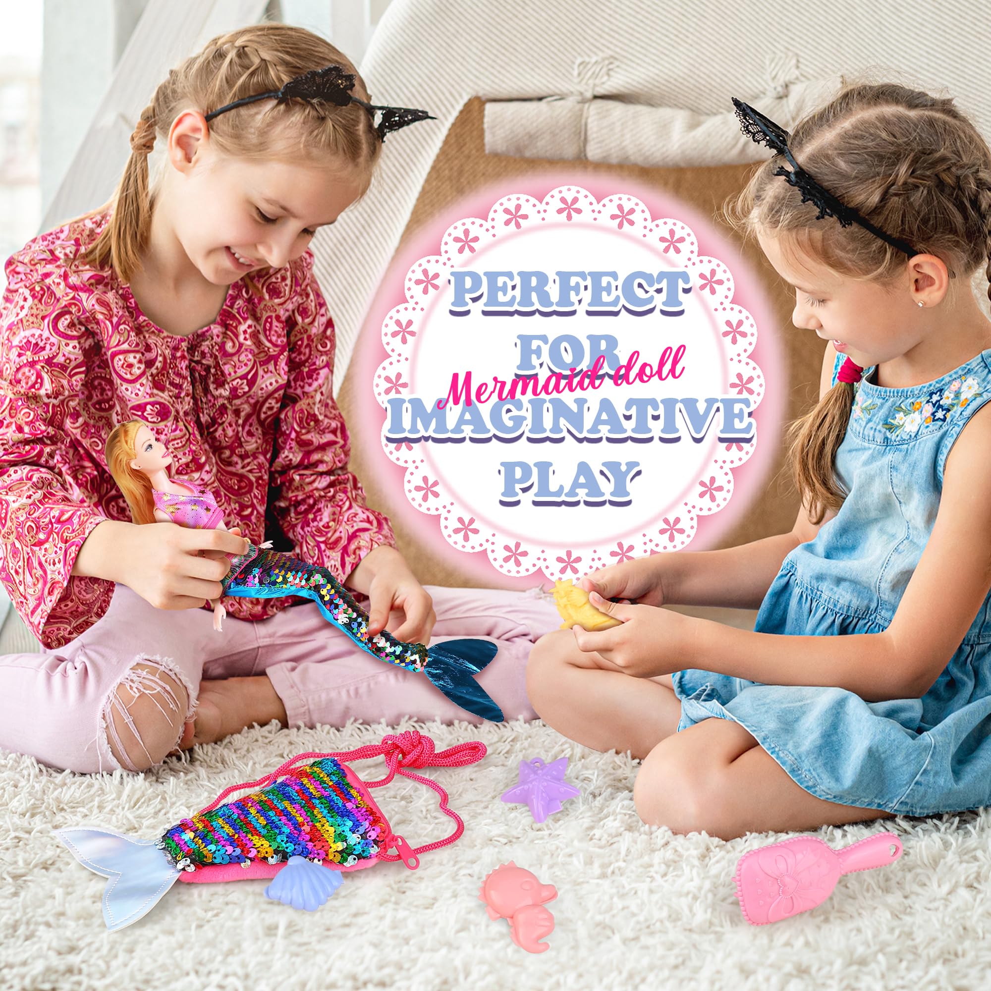 Hair styling comb included for on-the-go fashion play with BYCICI