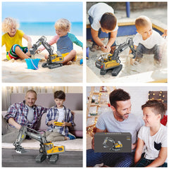 BYCICI excavator toy with lights and sounds for immersive play