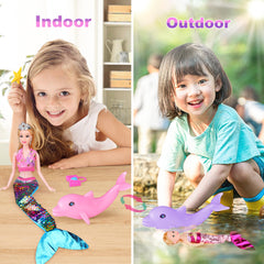 BYCICI 3-inch mermaid adds tiny friend for pretend ocean adventures