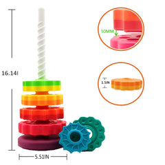 BYFWH spinning disks in two tones encourage tactile exploration and fine motor skills.
