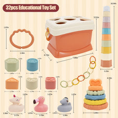 BYFWH Stacking rings in water play boost sensory exploration and bath time fun