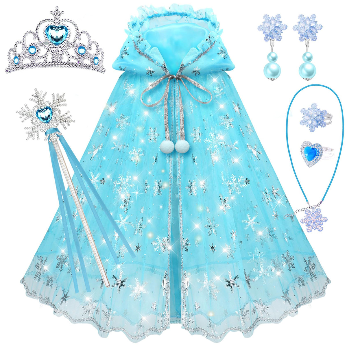 BYHTTKIGM princess dress-up set with cape and hat for imaginative play