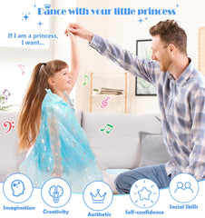 BYHTTKIGM princess tiara and necklace set for pretend royalty