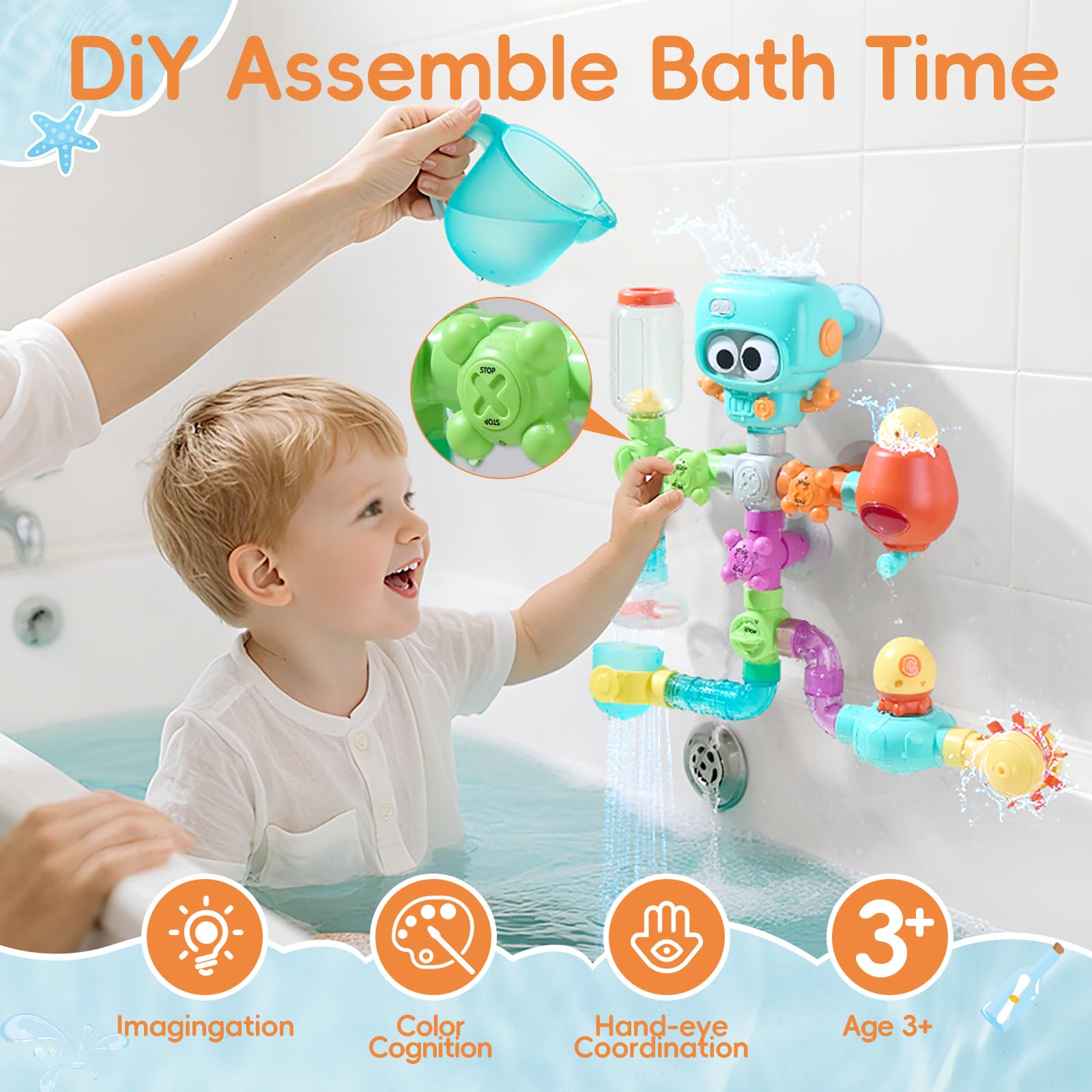 BYKASIST suction upgrade provides stable grip for bath play