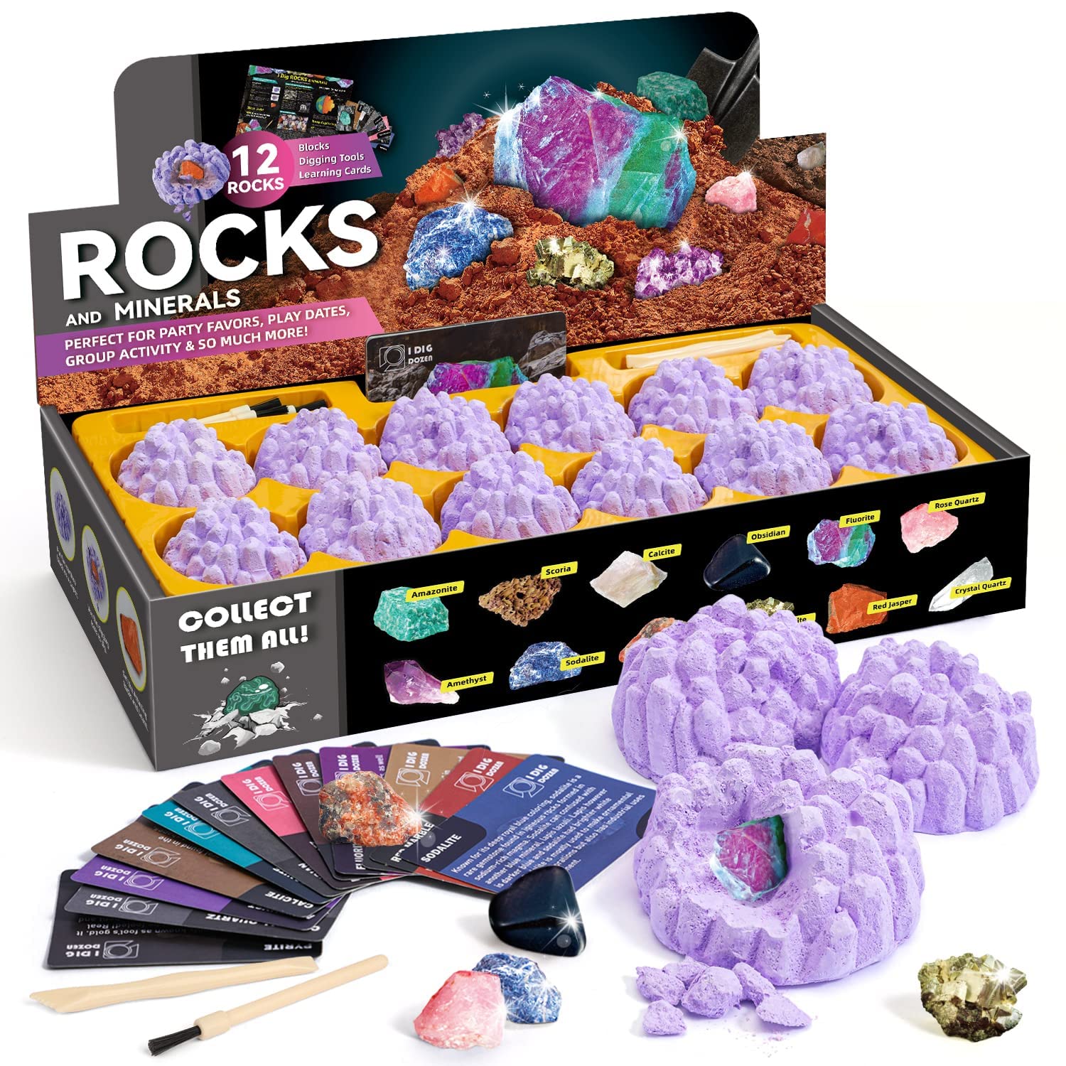 Byncceh Mineral Mining Kit cover image invites curiosity and hands-on learning