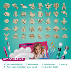 Byncceh Gamerside safe non-toxic wood magnets for kids crafts