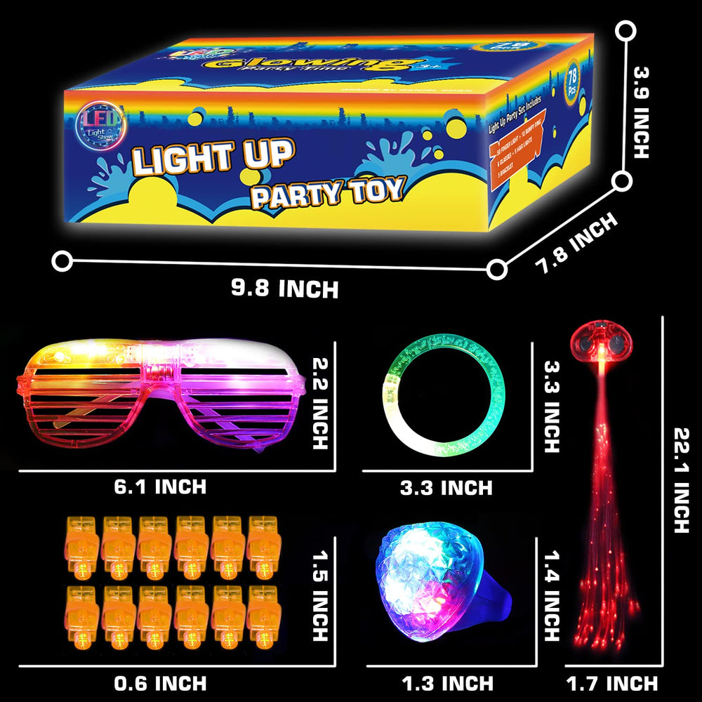 BYONEBYE 6 flashing glasses offer three modes to match mood