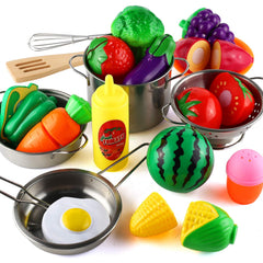 BYONEBYE colorful fruits and vegetables add realistic play kitchen visuals.