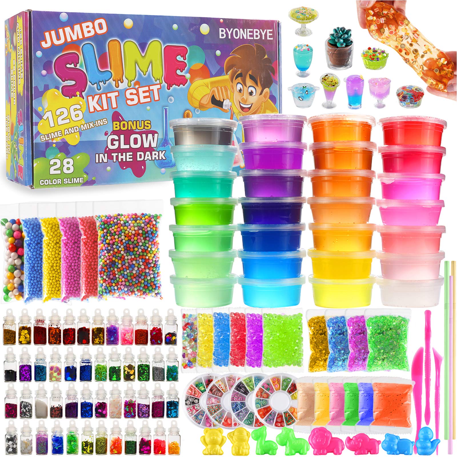 BYONEBYE slime kit color slimes spark creative play and sensory exploration