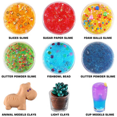 BYONEBYE slime kit foam balls create soft textures for kneading
