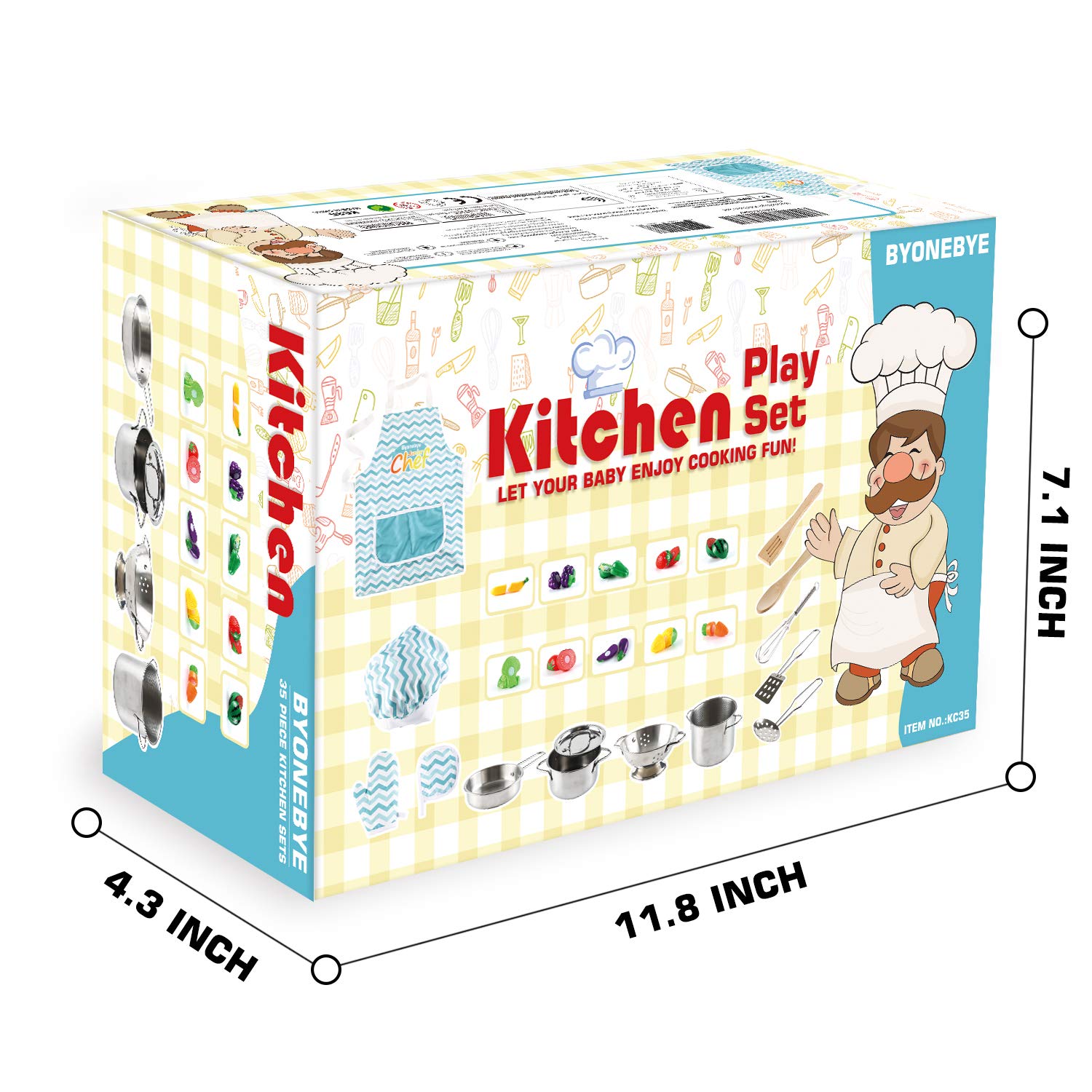 BYONEBYE soft potholders and gloves protect tiny hands during play.