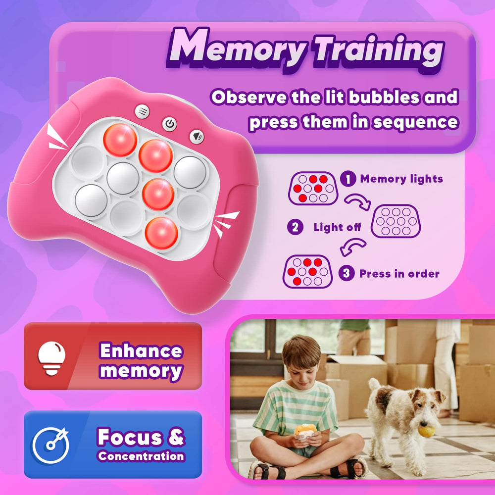Byserten handheld toy showing memory mode display with lights