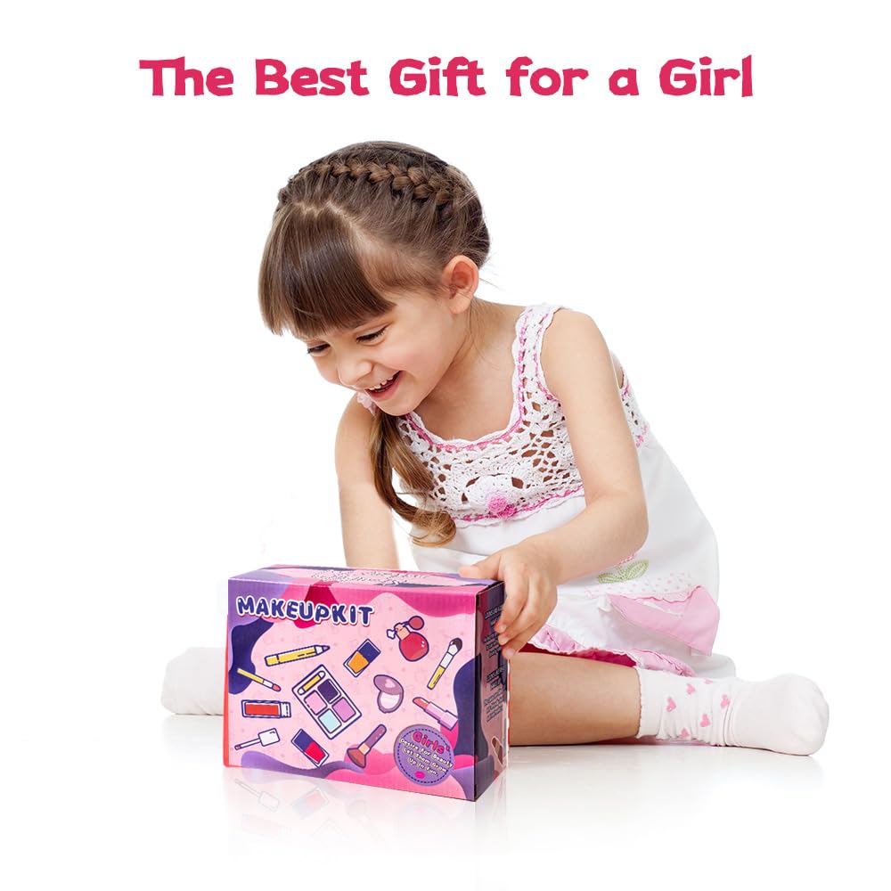 BYTEWAR washable makeup set is perfect for travel and on-the-go play.