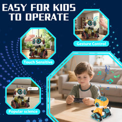 BYTEWAR robot toy music and dance demonstration during playtime.