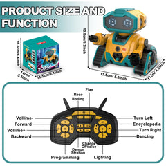 BYTEWAR robot toy programmable sequence showcases early STEM exploration.