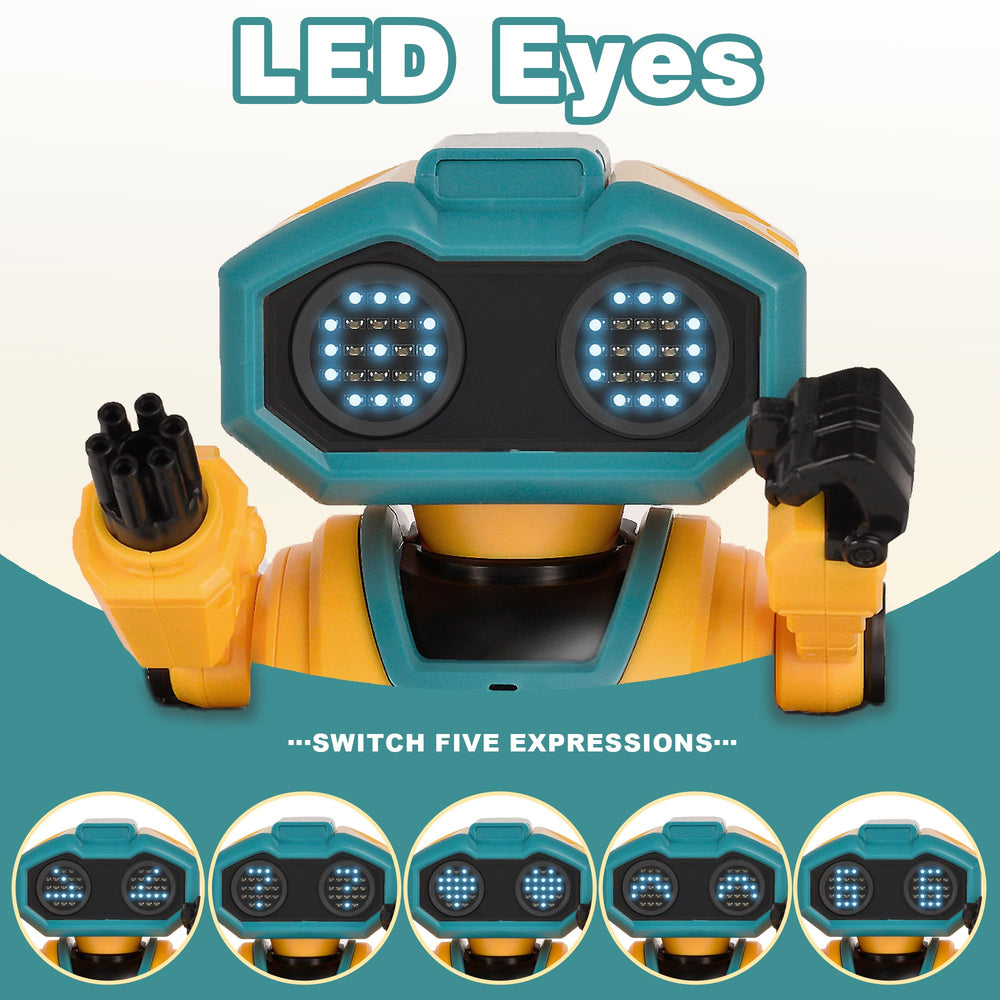 BYTEWAR robot toy with remote control, demonstrating precise movement.