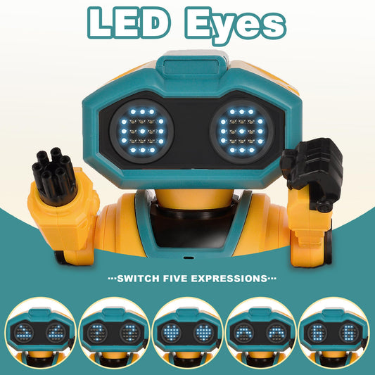 BYTEWAR robot toy with remote control, demonstrating precise movement.