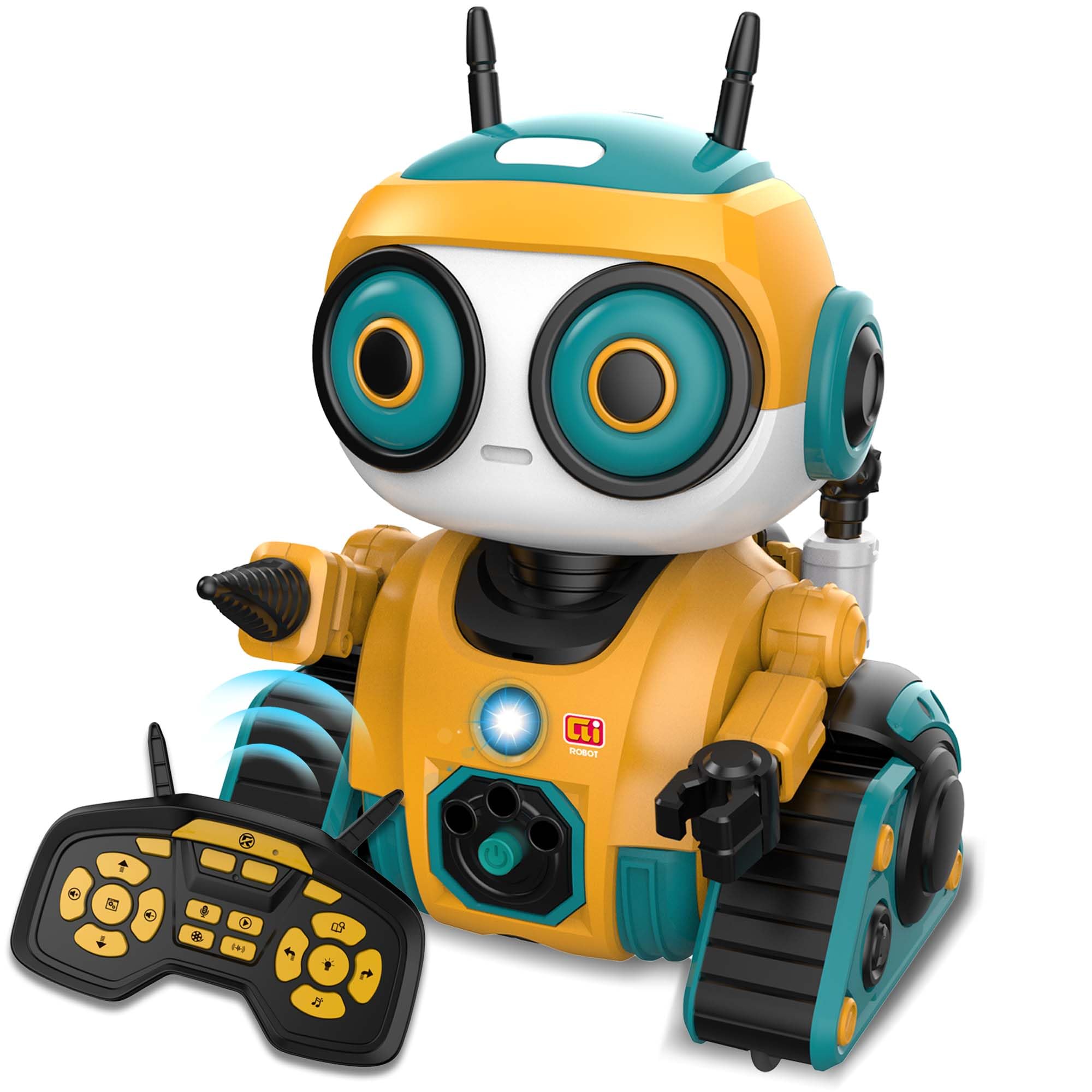 BYTEWAR robot yellow front view, ideal for imaginative play and storytelling