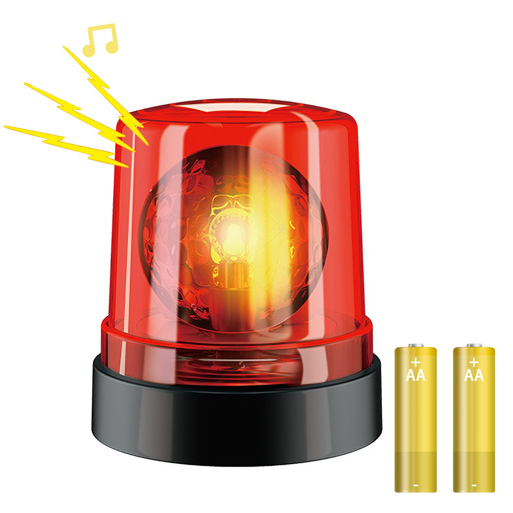 BYTEWAR toy police lights on a dashboard with 360-degree rotation for immersive role-play.