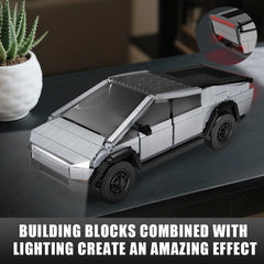 BYWBRICKIFY light-up off-road truck headlights lit add dramatic ambience