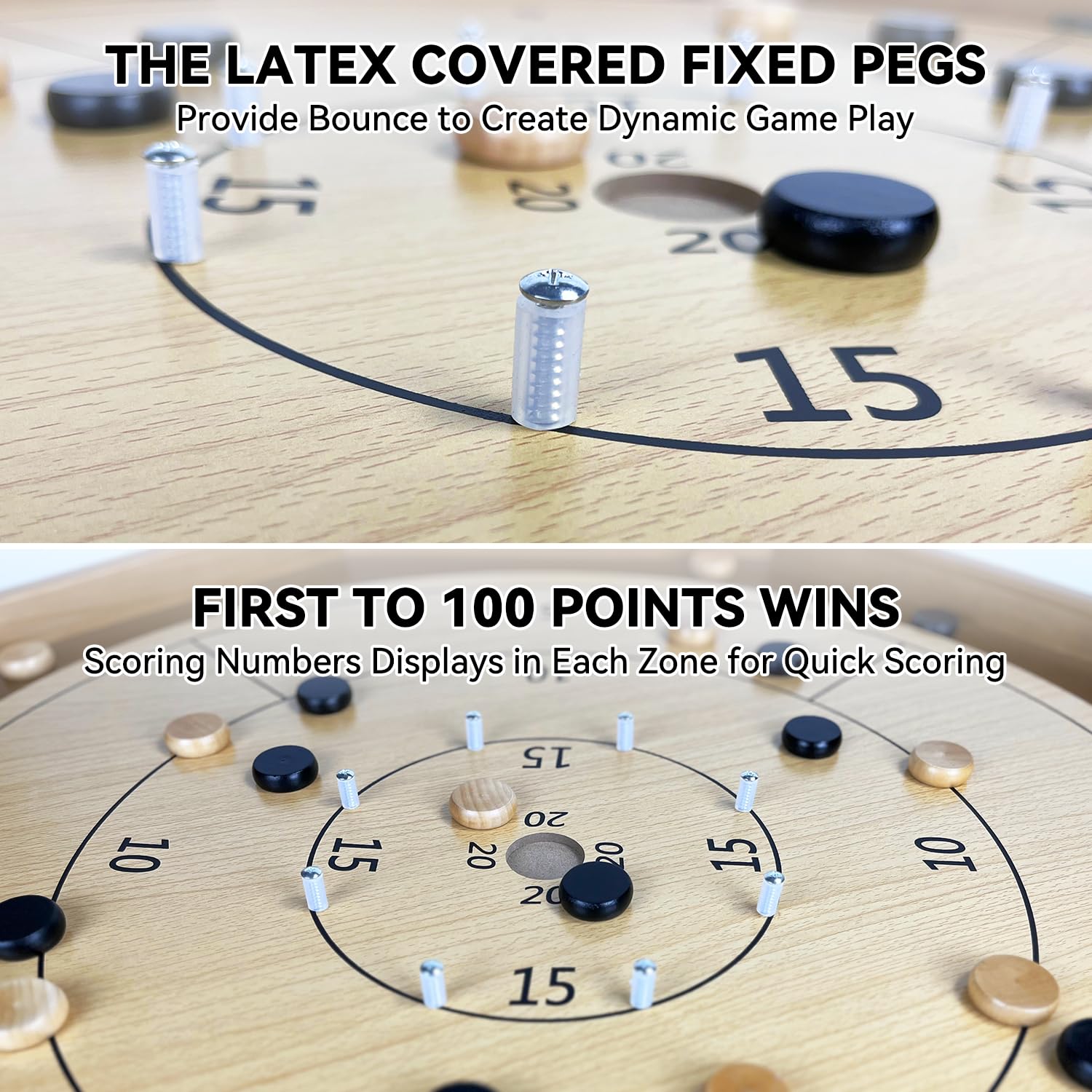 BZnota two-in-one board reveals a checker-side for classic checkers