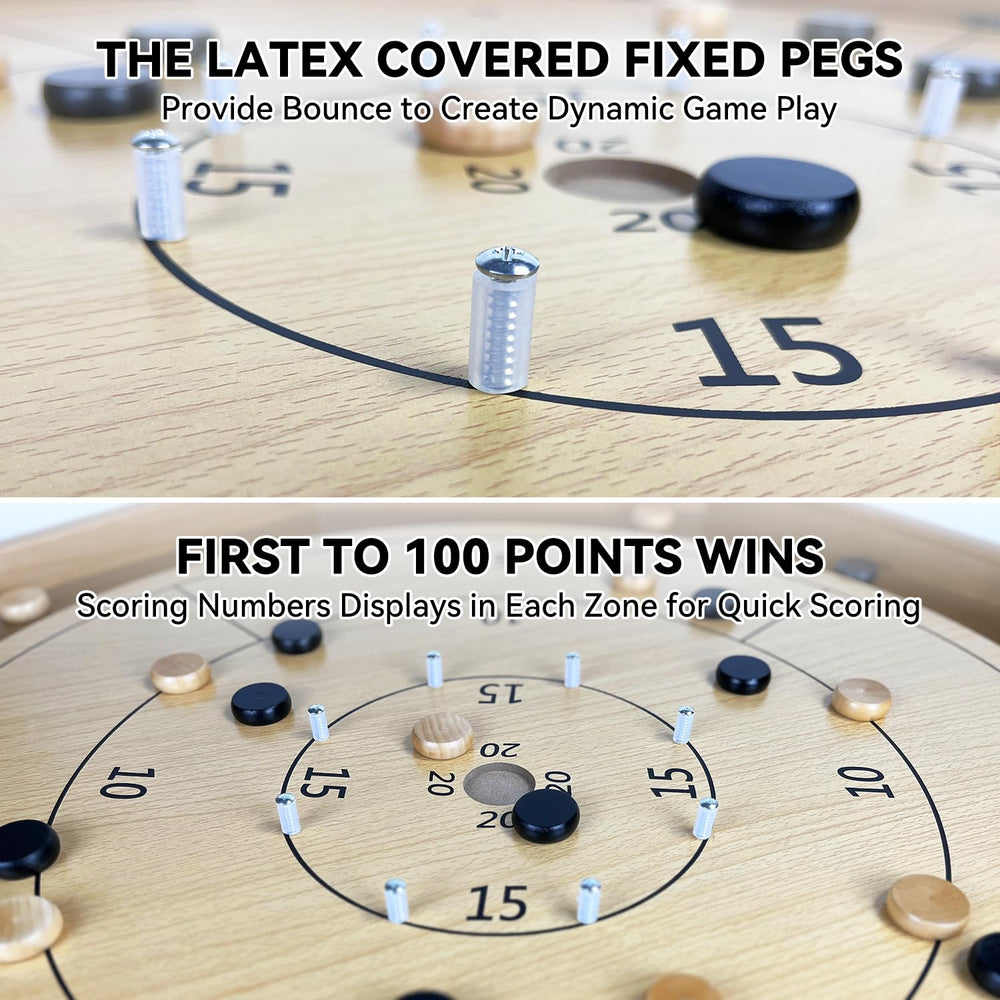 BZnota two-in-one board reveals a checker-side for classic checkers