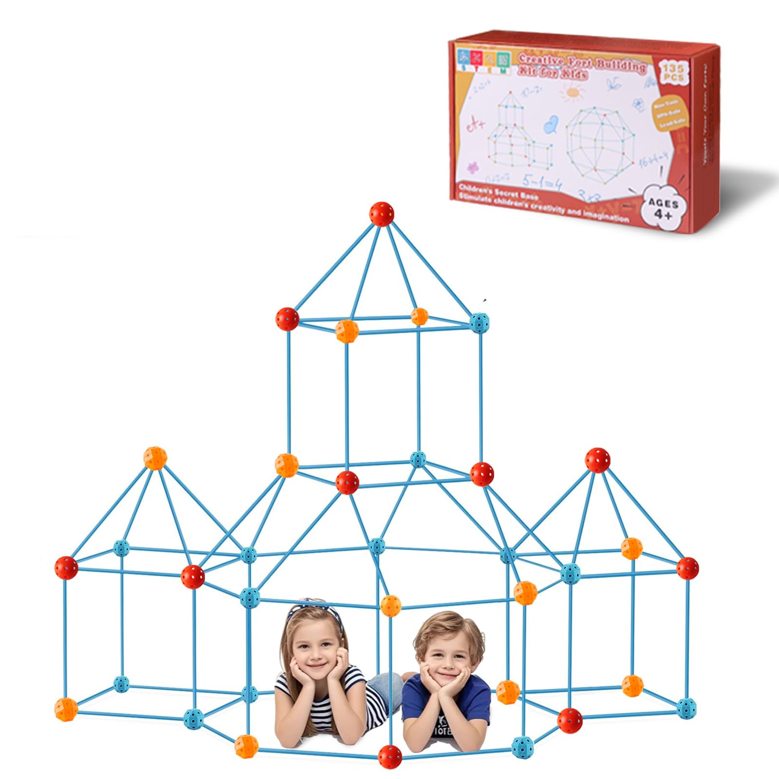 BZseed fort kit cave setup for imaginative play and spatial learning.