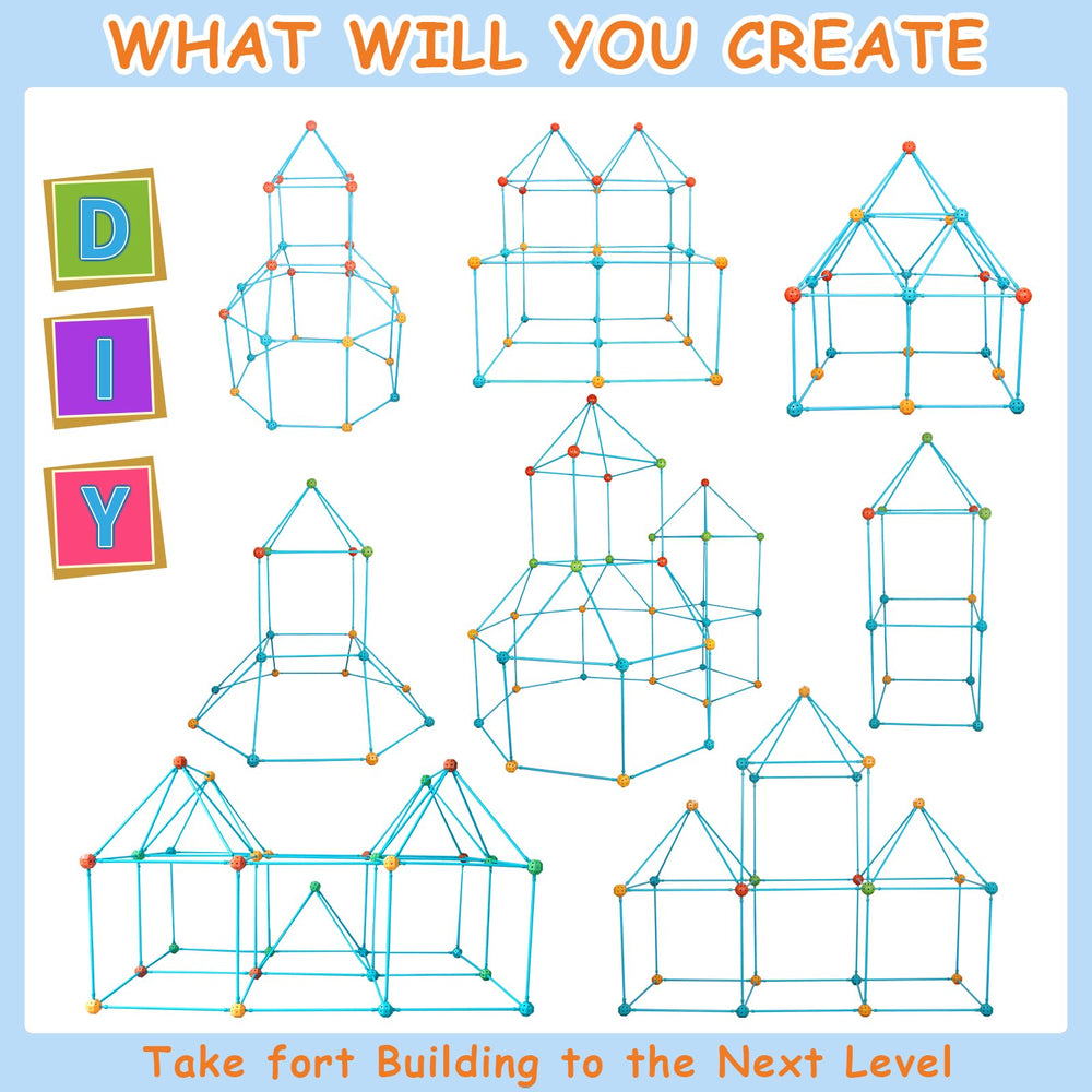BZseed fort kit teepee layout for cozy reading and hands-on construction.