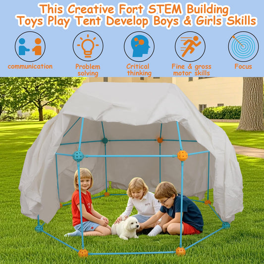 BZseed fort kit tunnel configuration showing collaborative building and engineering exploration.
