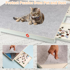 BZseed puzzle board lightweight portable design makes puzzle sessions easy to move.