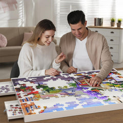 BZseed puzzle board waterproof surface cleans easily after use.