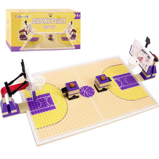 Cabeeskii basketball playset court baseplates enable quick setup and stable play sessions