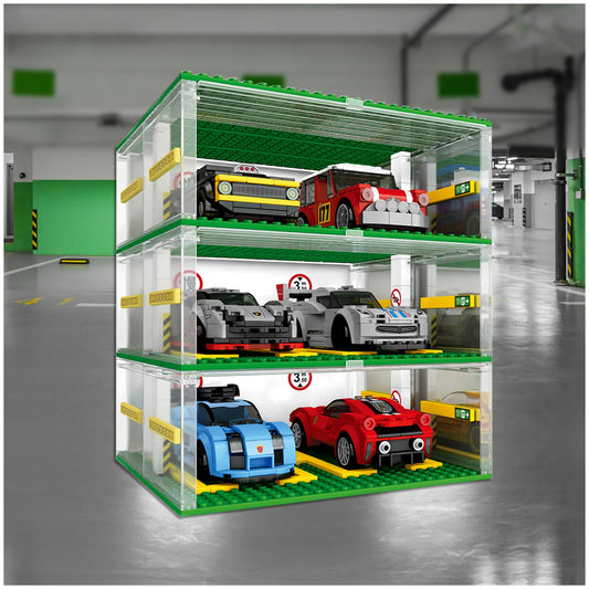 Cabeeskii DIY 3-layer display showcases car models from multiple angles.