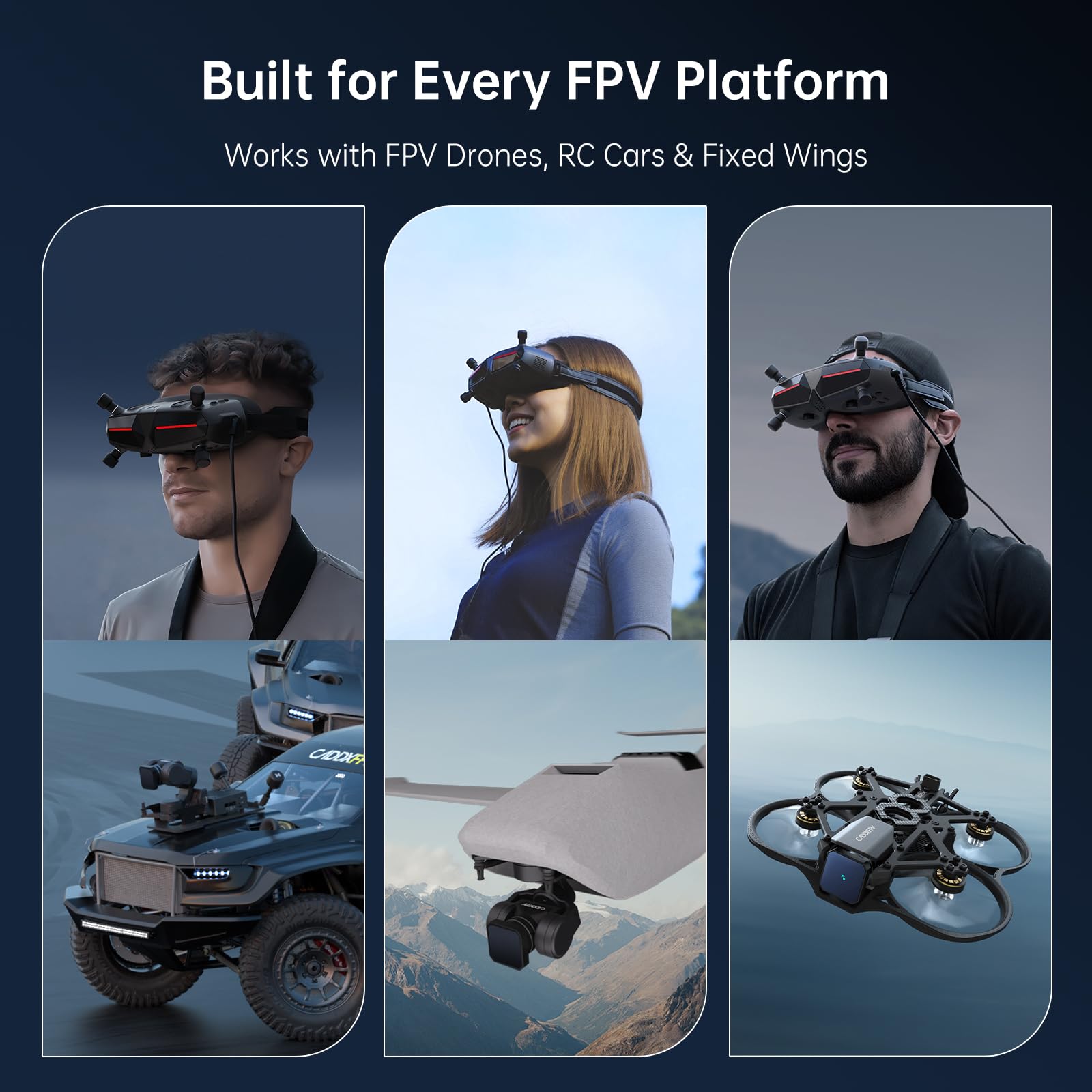 Two mask sizes with foam padding in CADDXFPV Walksnail Avatar X for comfortable extended use