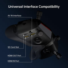 HDMI, AV, and CVBS inputs in CADDXFPV Walksnail Avatar X support digital and analog setups