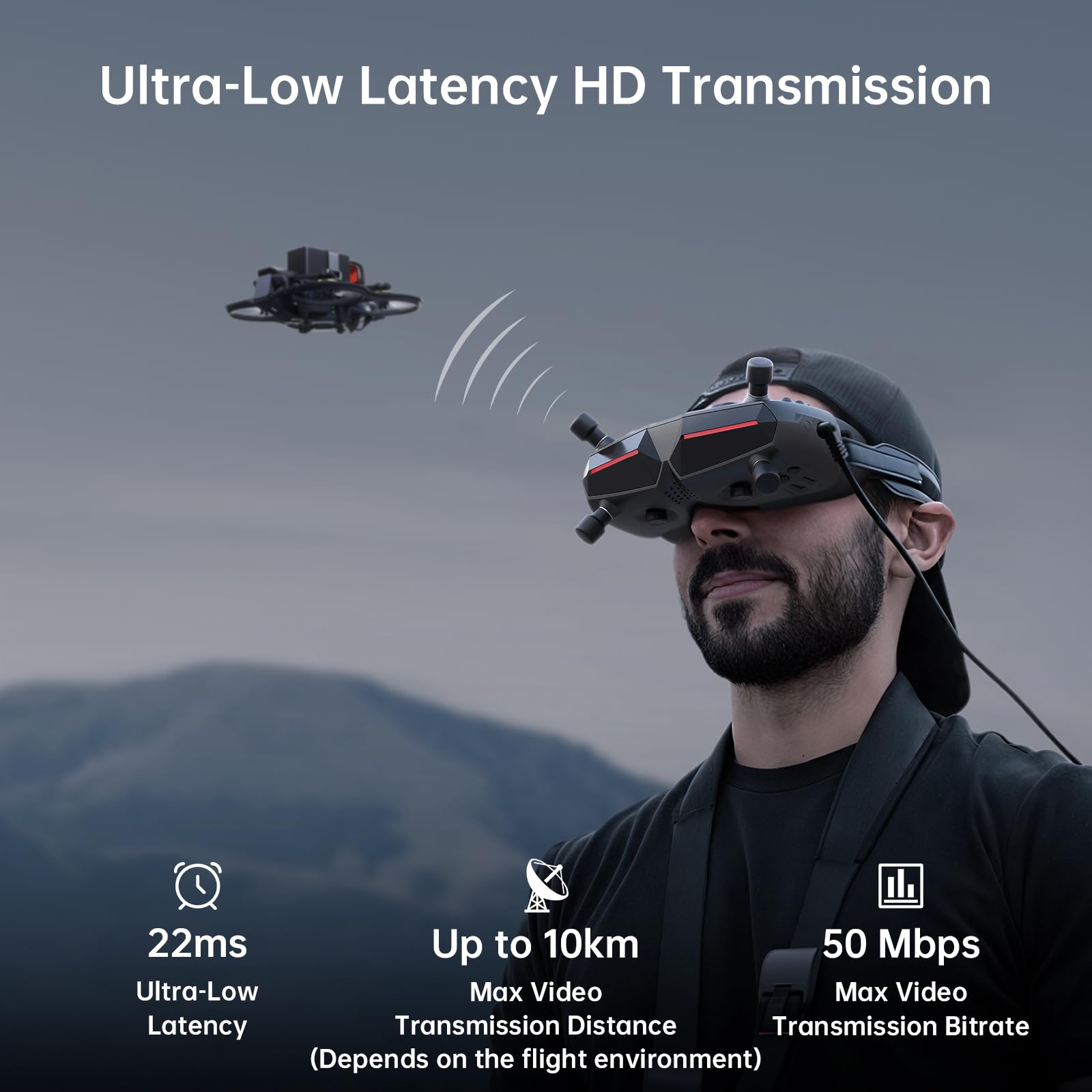 IPD adjustment and diopter support in CADDXFPV Walksnail Avatar X tailor the fit for different eyes